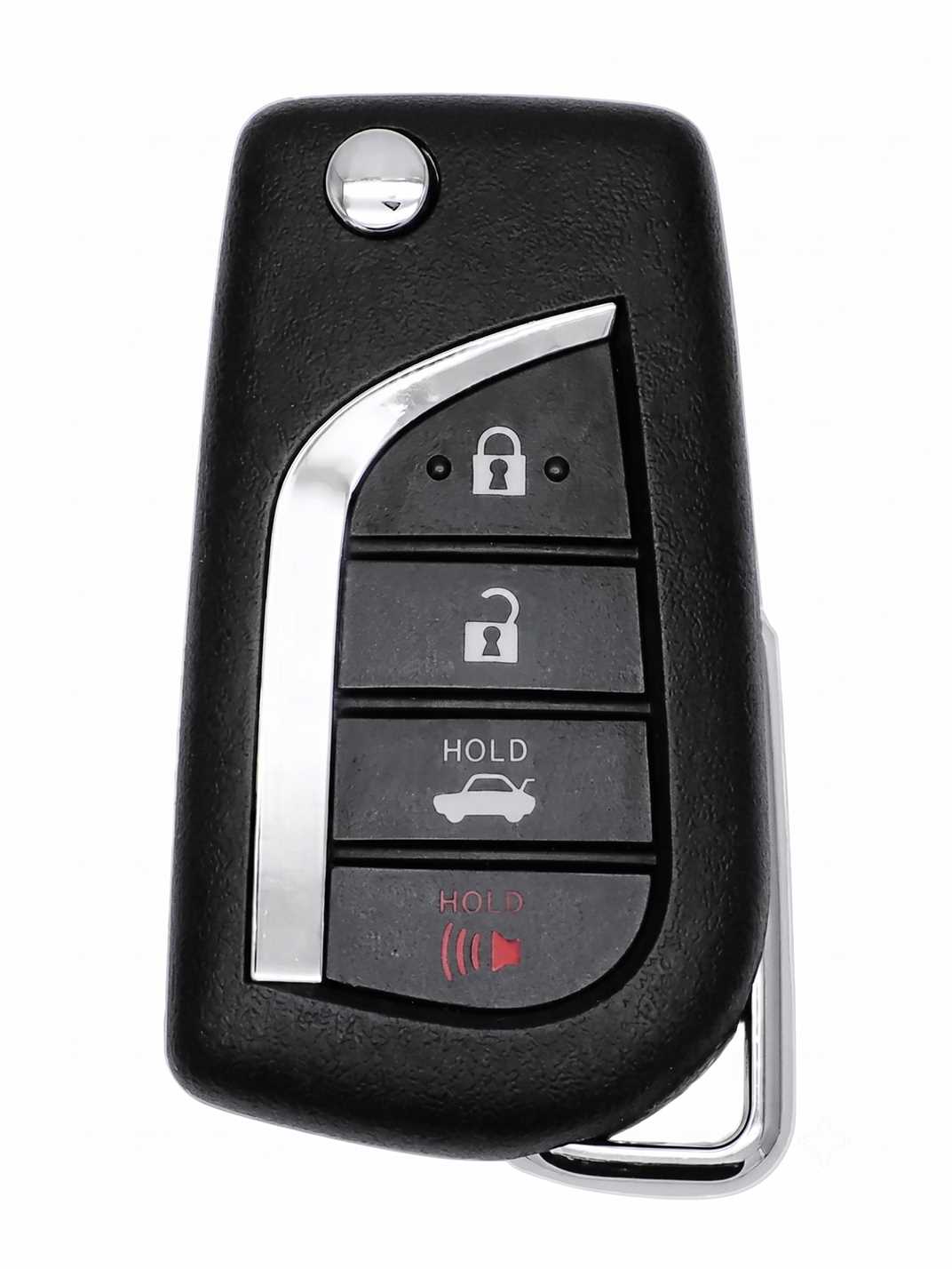 Premium Visible-Button Toyota Key Shell