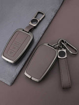 Toyota Key Genuine Leather & Metal Frame