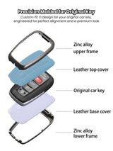 Toyota Key Genuine Leather & Metal Frame
