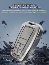 Toyota Key Genuine Leather & Metal Frame