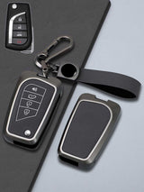 Toyota Key Genuine Leather & Metal Frame