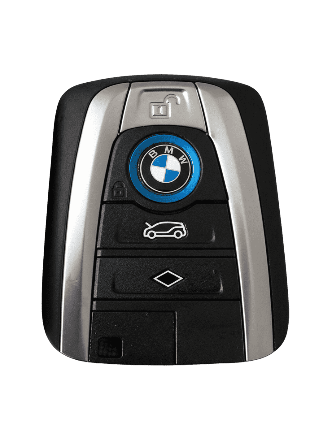 BMW Key Fob Cover with Leather & Metal Frame
