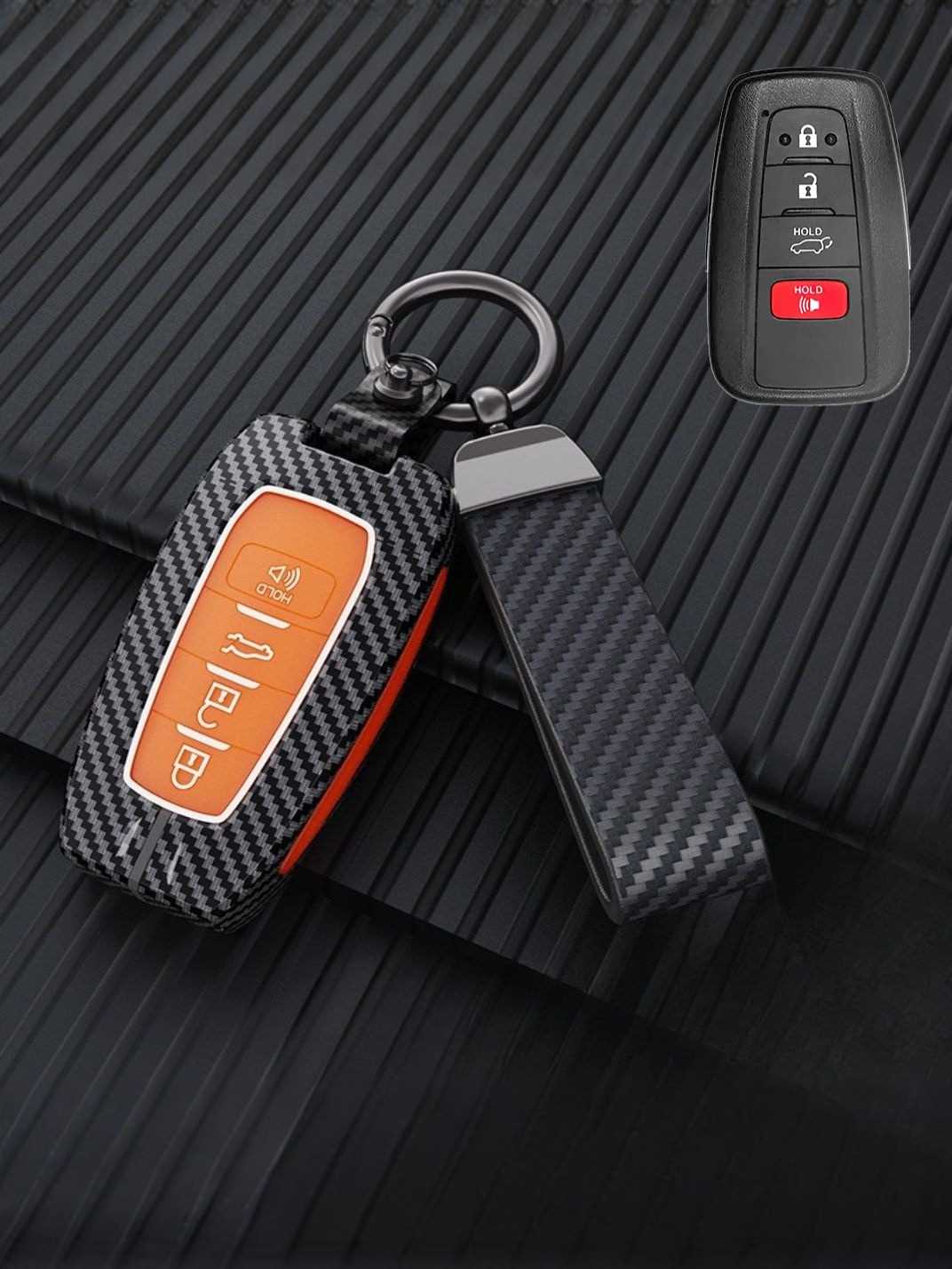 Luxury Colored Alloy Toyota Key Fob Case