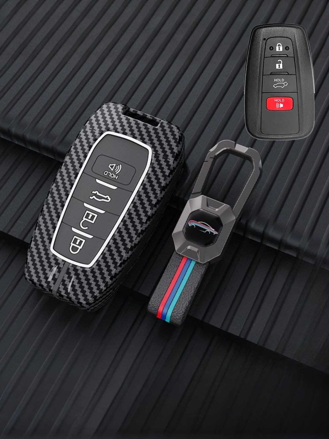 Luxury Colored Alloy Toyota Key Fob Case