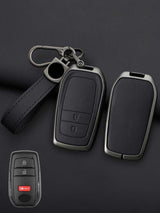 Toyota Key Genuine Leather & Metal Frame