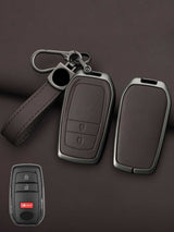 Toyota Key Genuine Leather & Metal Frame