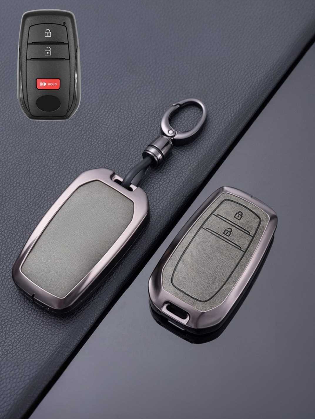 Toyota Key Genuine Leather & Metal Frame