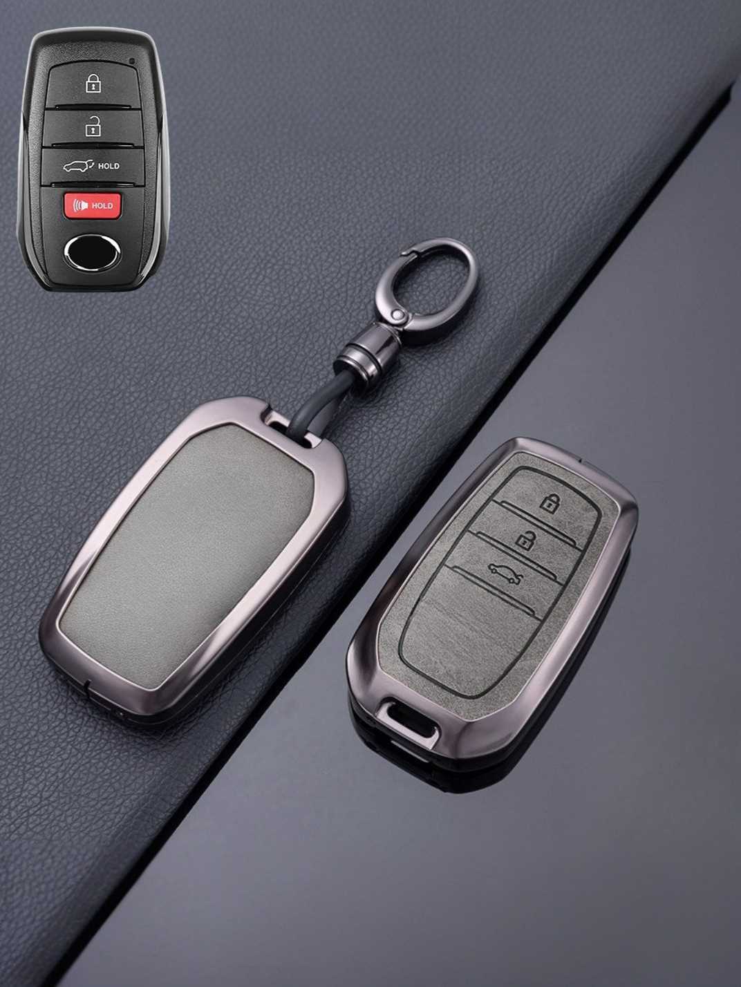 Toyota Key Genuine Leather & Metal Frame