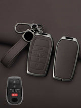 Toyota Key Genuine Leather & Metal Frame