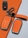 Toyota Key Genuine Leather & Metal Frame