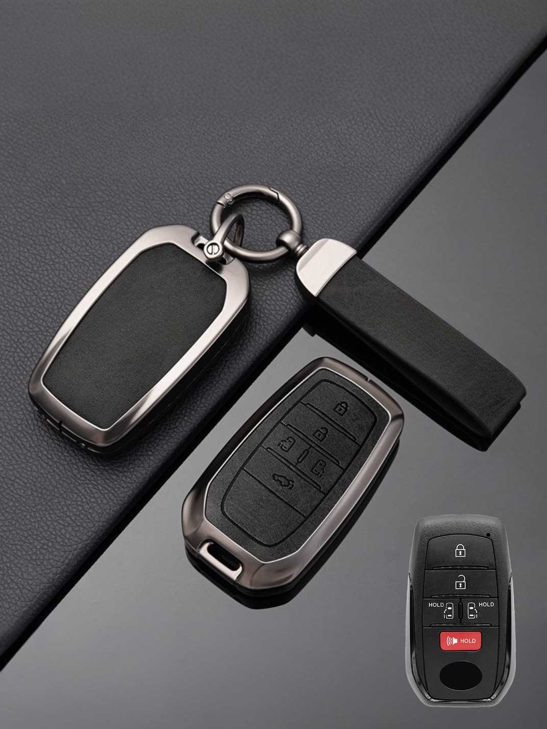 Toyota Key Genuine Leather & Metal Frame