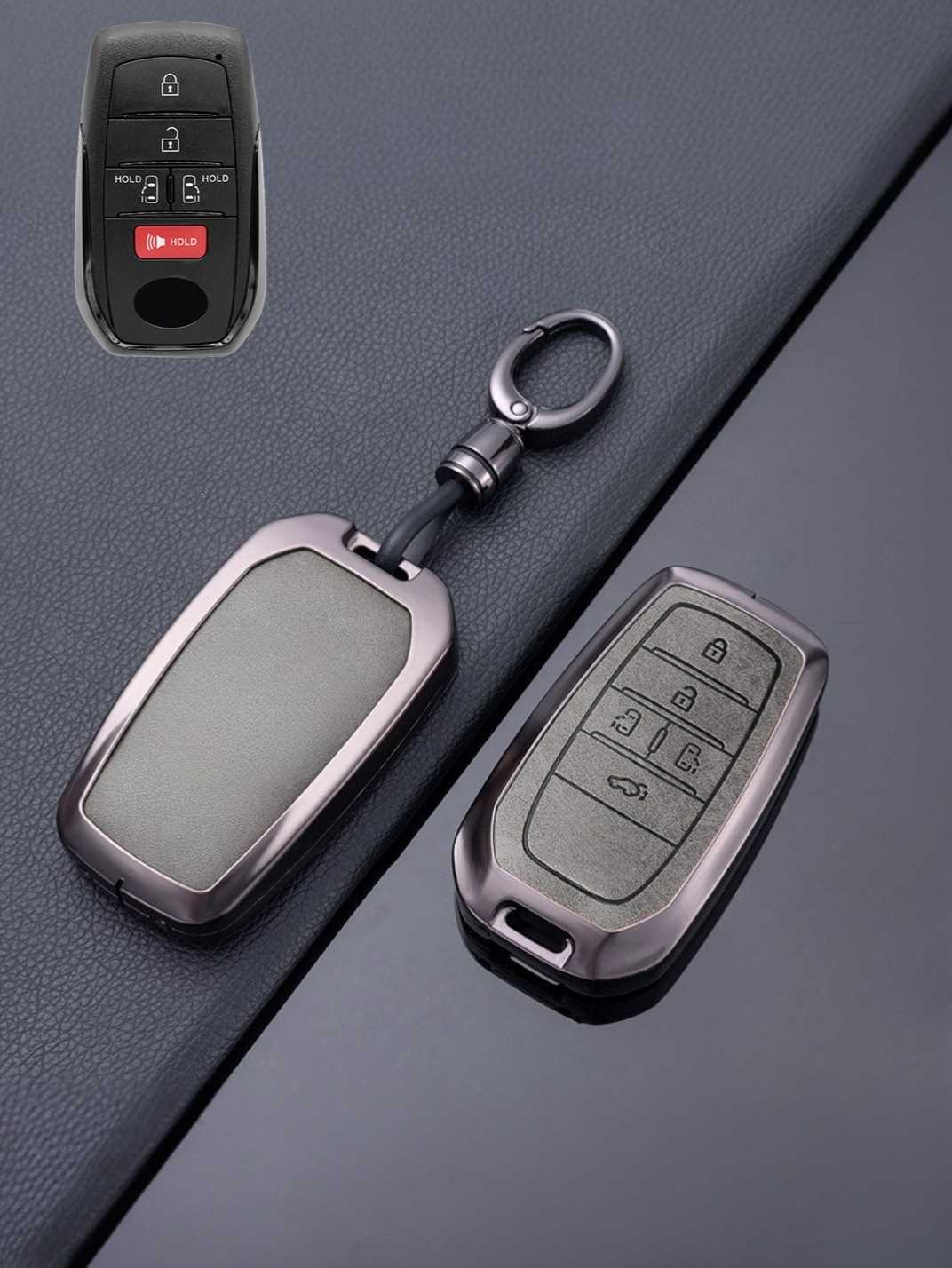 Toyota Key Genuine Leather & Metal Frame
