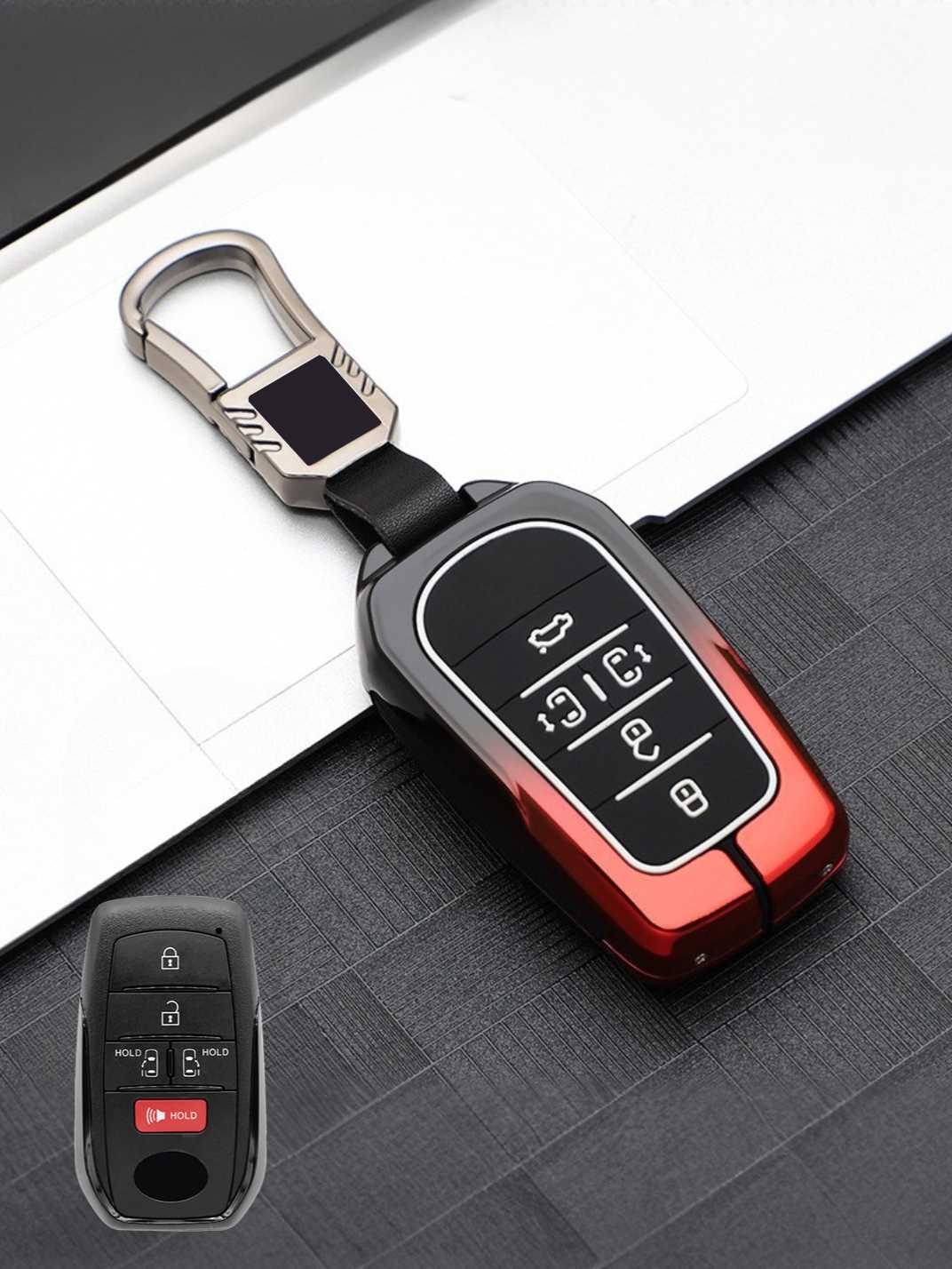 Luxury Colored Alloy Toyota Key Fob Case