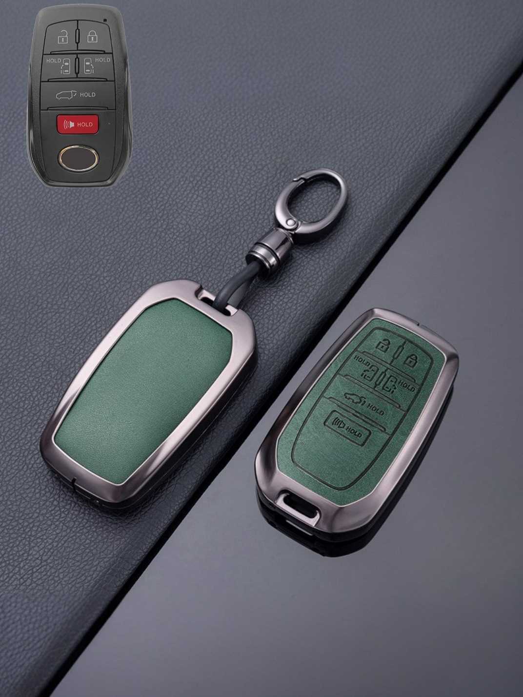 Toyota Key Genuine Leather & Metal Frame
