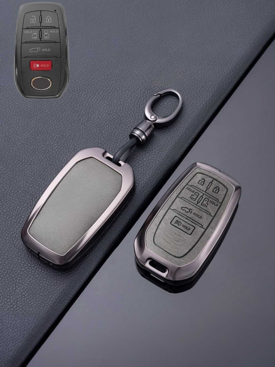 Toyota Key Genuine Leather & Metal Frame