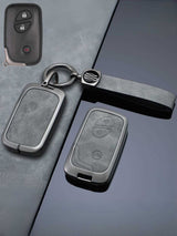Vintage Leather Metal Alloy Lexus Key Cover