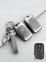 Vintage Leather Metal Alloy Lexus Key Cover