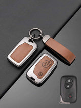 Lexus Key Genuine Leather & Metal Frame