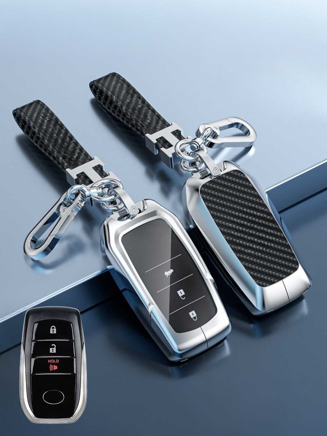 Visible Button Toyota Key Protector Shell