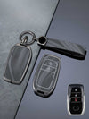 Vintage Leather Metal Alloy Toyota Key Cover