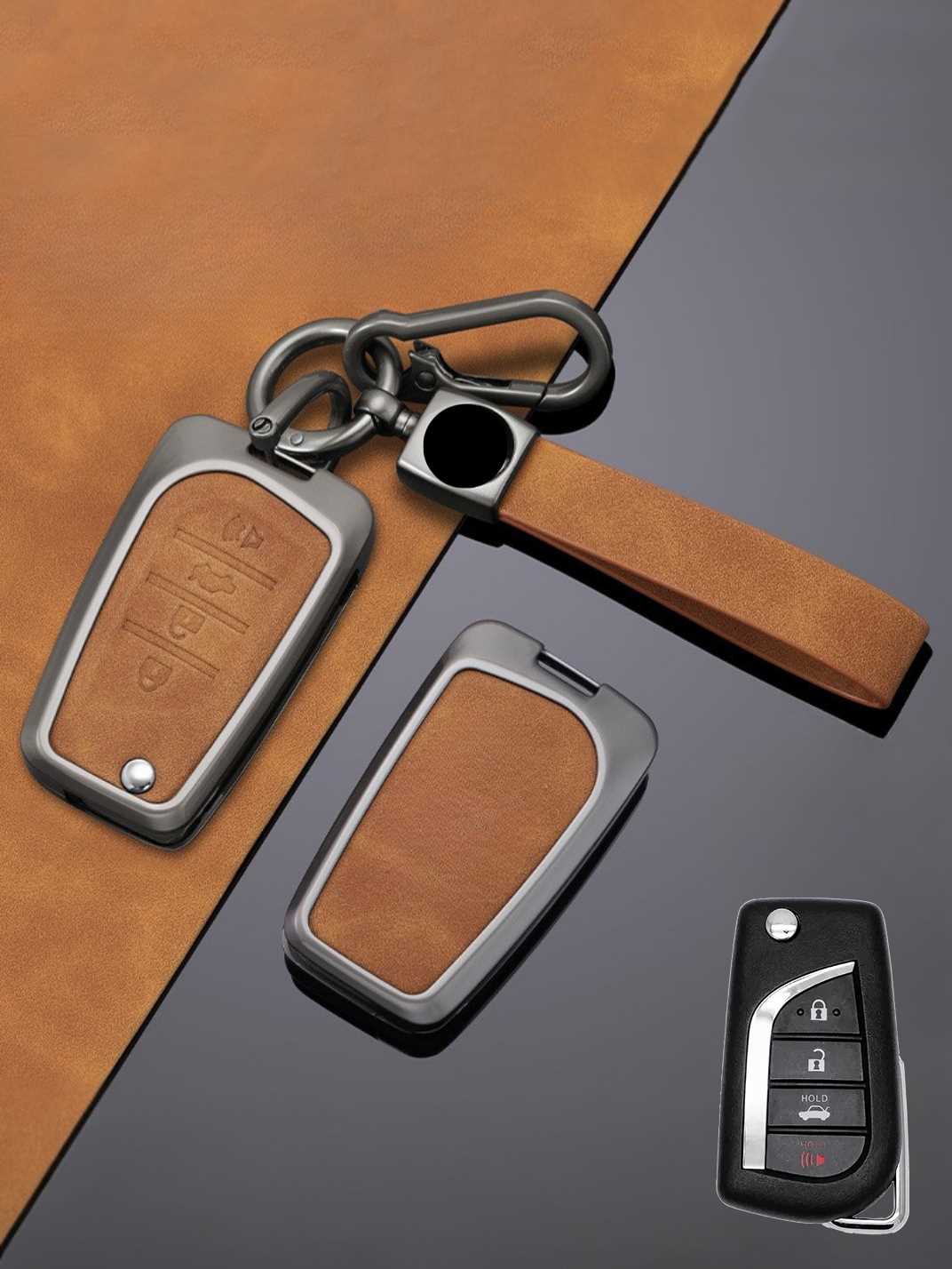 Premium Genuine Leather Toyota Key Cover