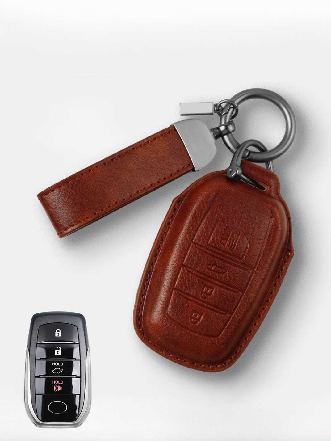 Premium Genuine Leather Toyota Key Cover