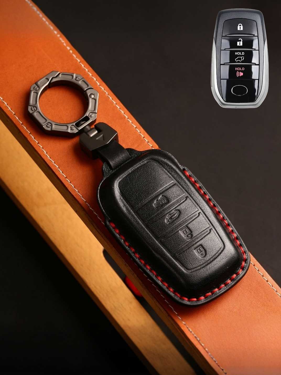 Premium Genuine Leather Toyota Key Cover
