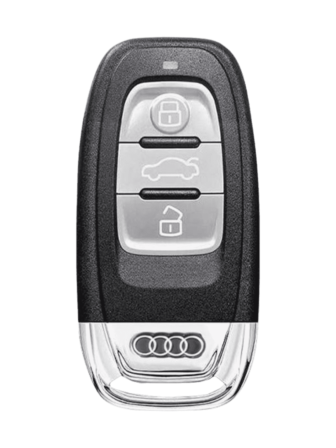 Vintage Leather & Metal Alloy Audi Key Cover