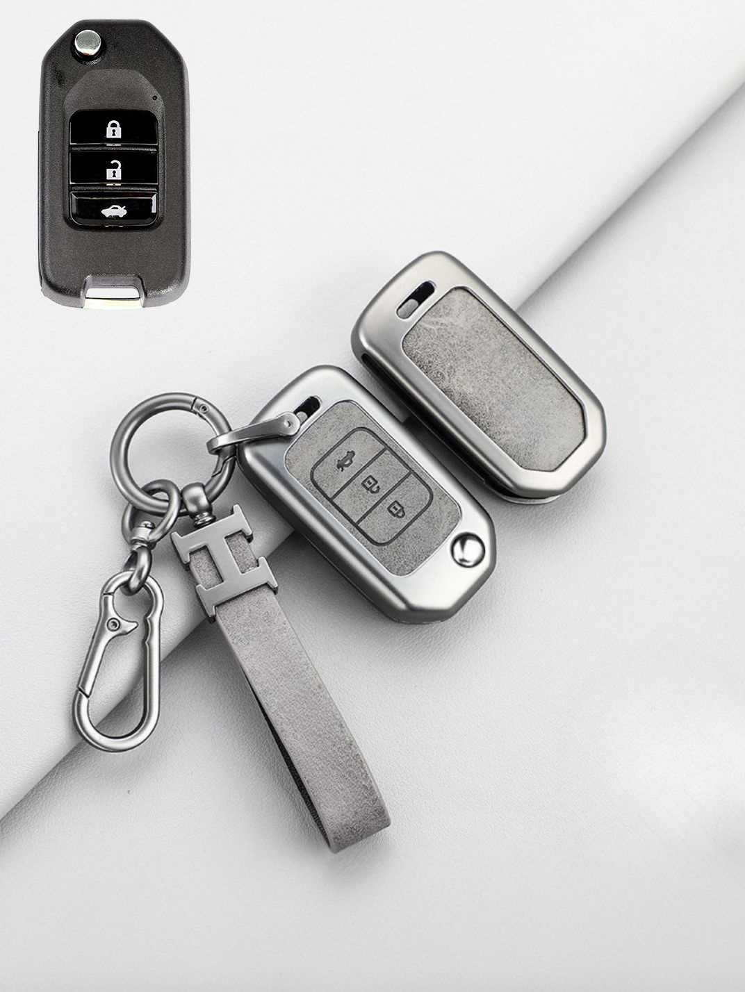 Premium Genuine Leather Honda Key Cover