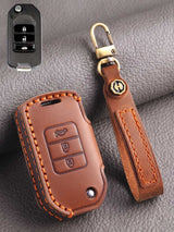 Premium Genuine Leather Honda Key Cover