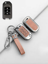 Premium Genuine Leather Honda Key Cover