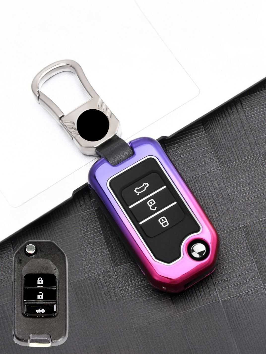 Luxury Colored Alloy Honda Key Fob Case