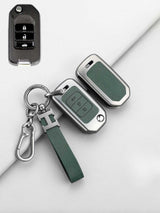 Premium Genuine Leather Honda Key Cover