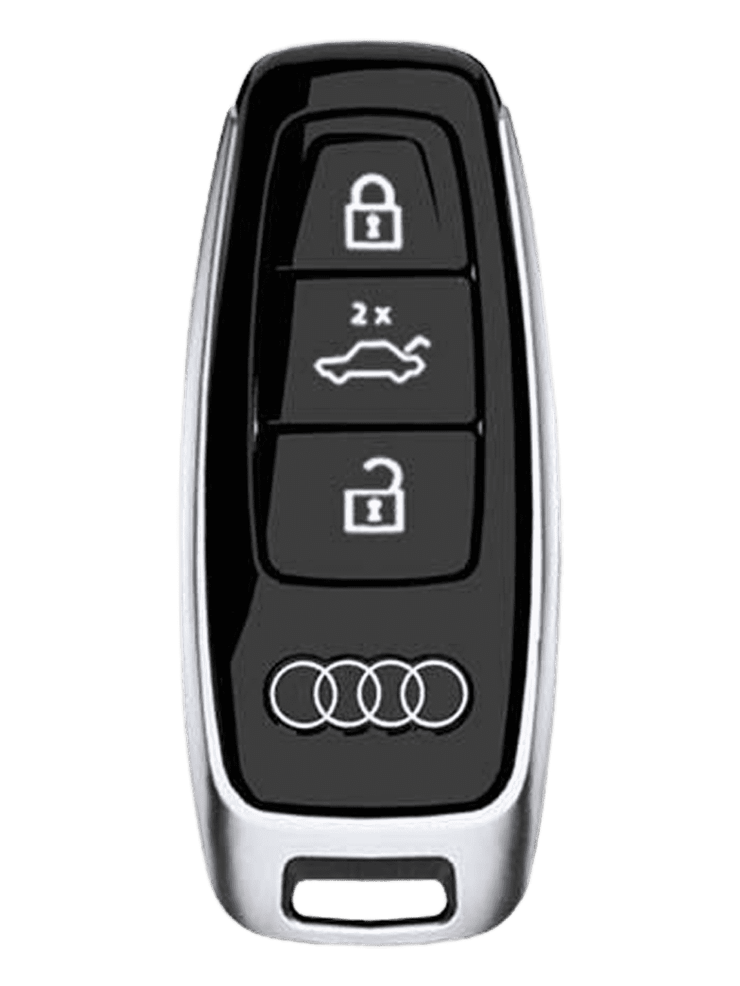 Vintage Leather & Metal Alloy Audi Key Cover