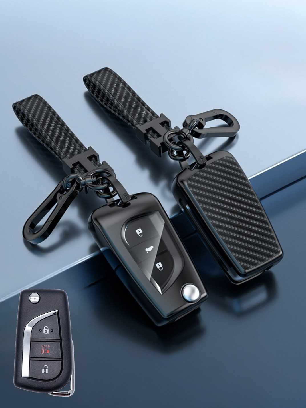 Visible Button Toyota Key Protector Shell