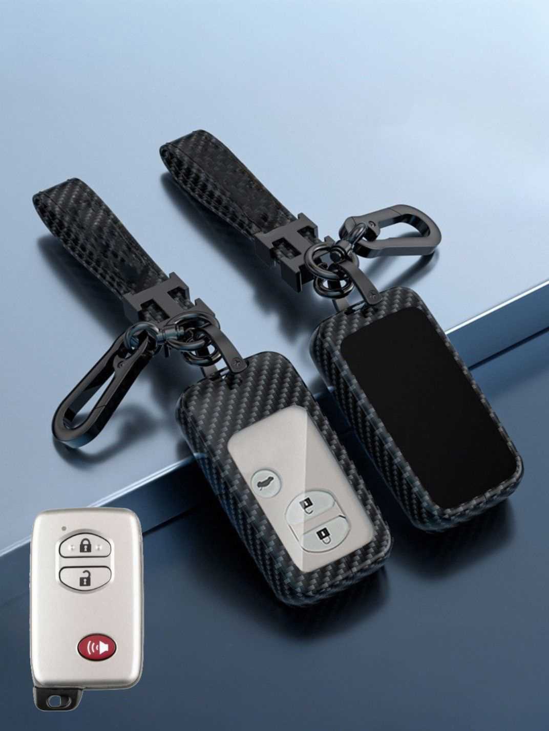 Visible Button Toyota Key Protector Shell