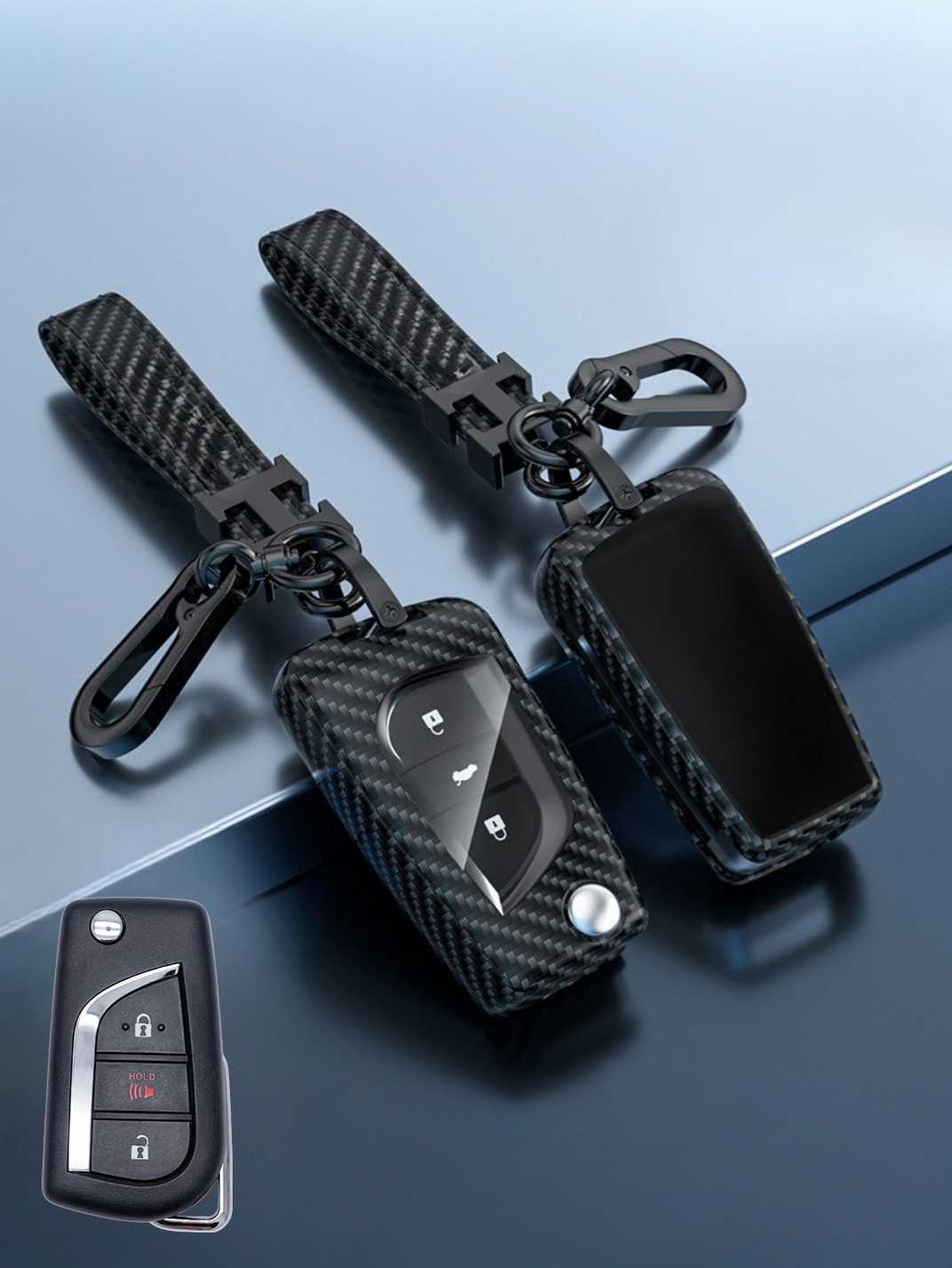 Visible Button Toyota Key Protector Shell