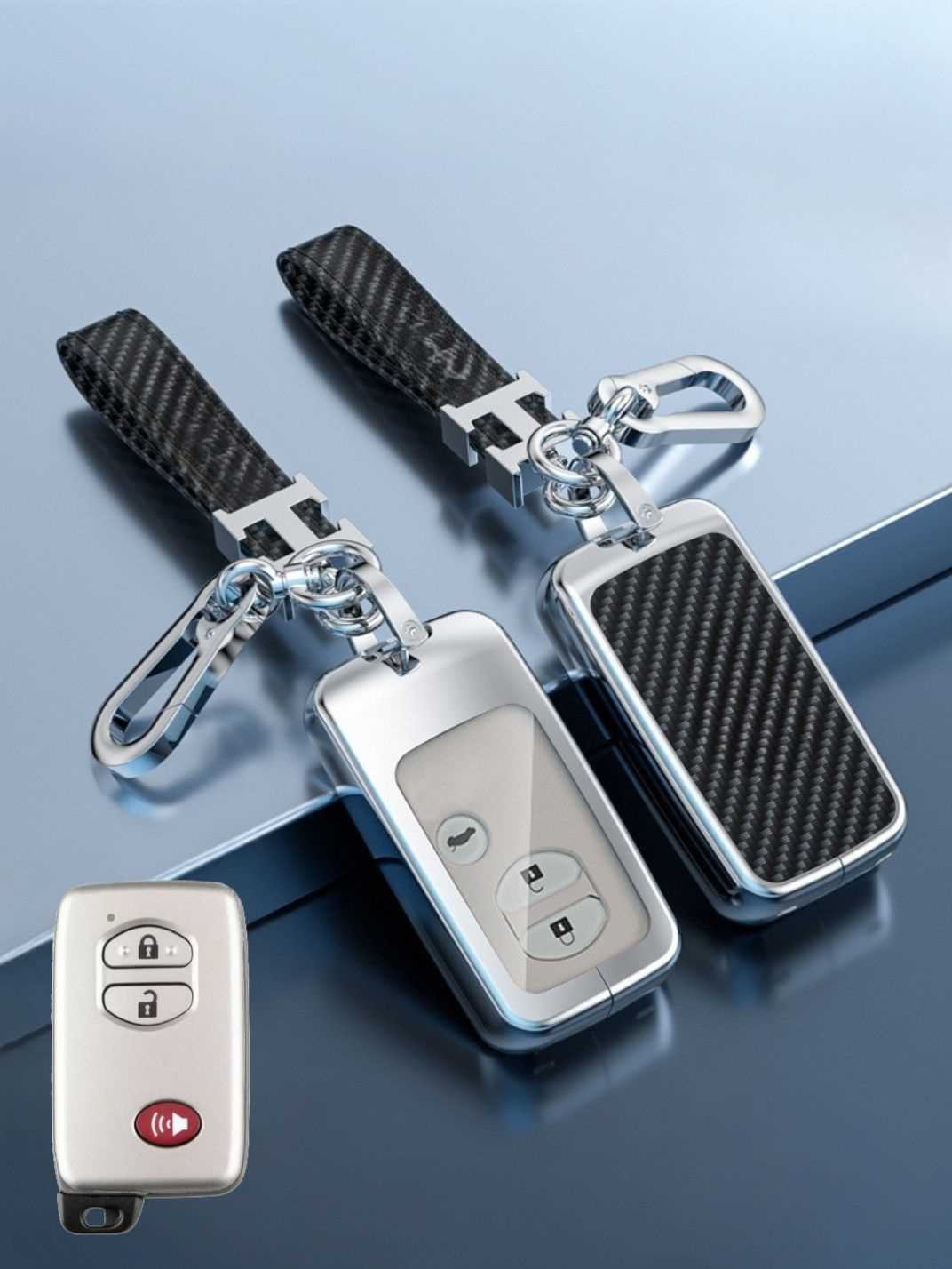 Visible Button Toyota Key Protector Shell