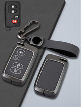 Toyota Key Genuine Leather & Metal Frame