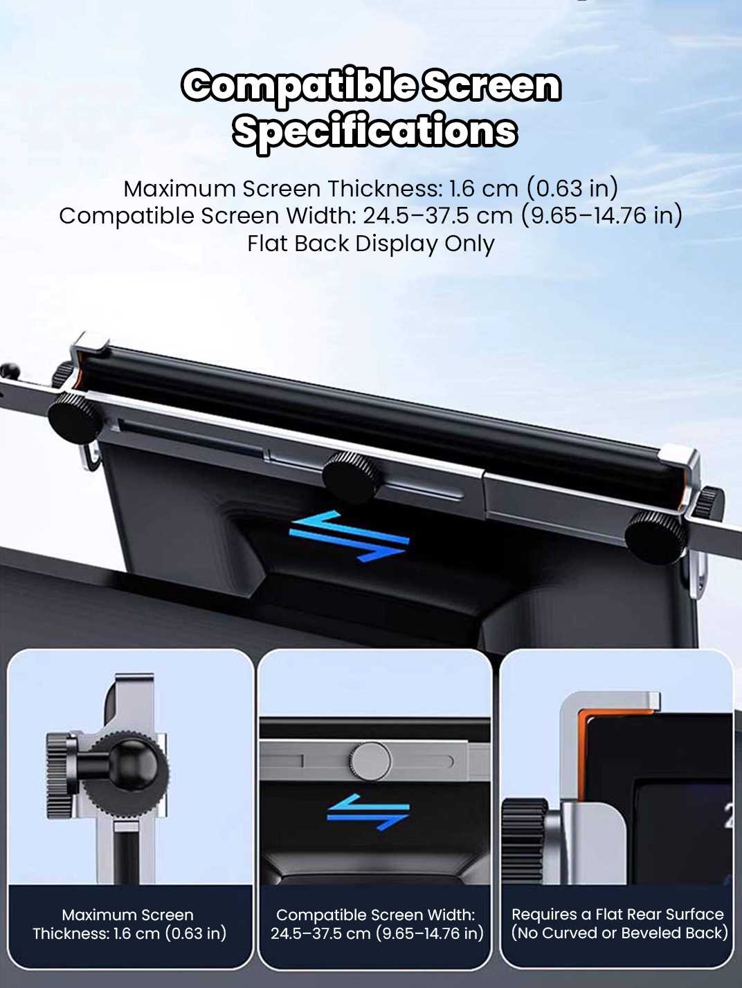 Martoffes™ Adjustable Screen Phone Mount