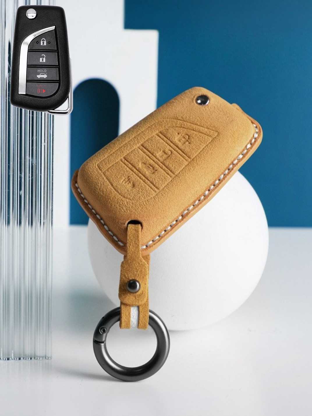 Genuine Alcantara Toyota Key Fob Cover