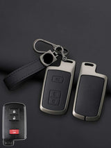 Toyota Key Genuine Leather & Metal Frame