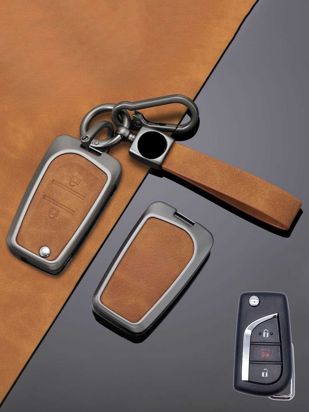 Premium Genuine Leather Toyota Key Cover
