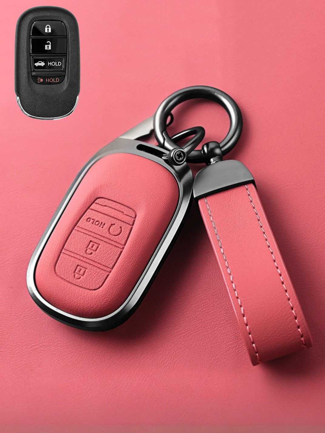 Premium Genuine Leather Honda Key Cover