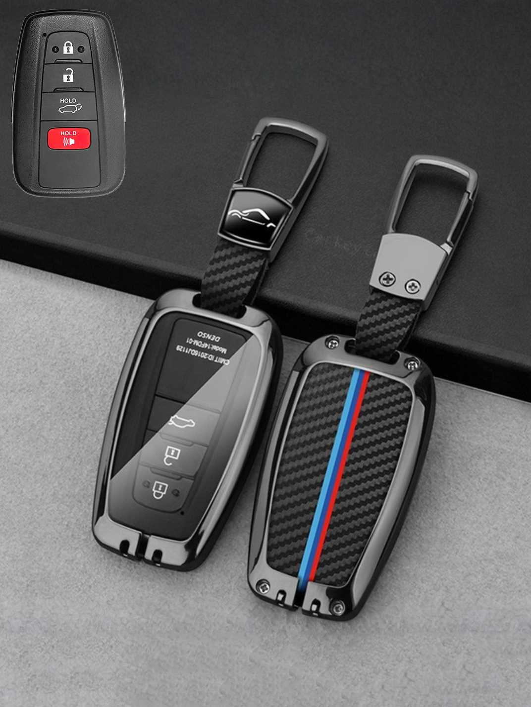 Visible Button Toyota Key Protector Shell