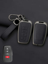 Toyota Key Genuine Leather & Metal Frame