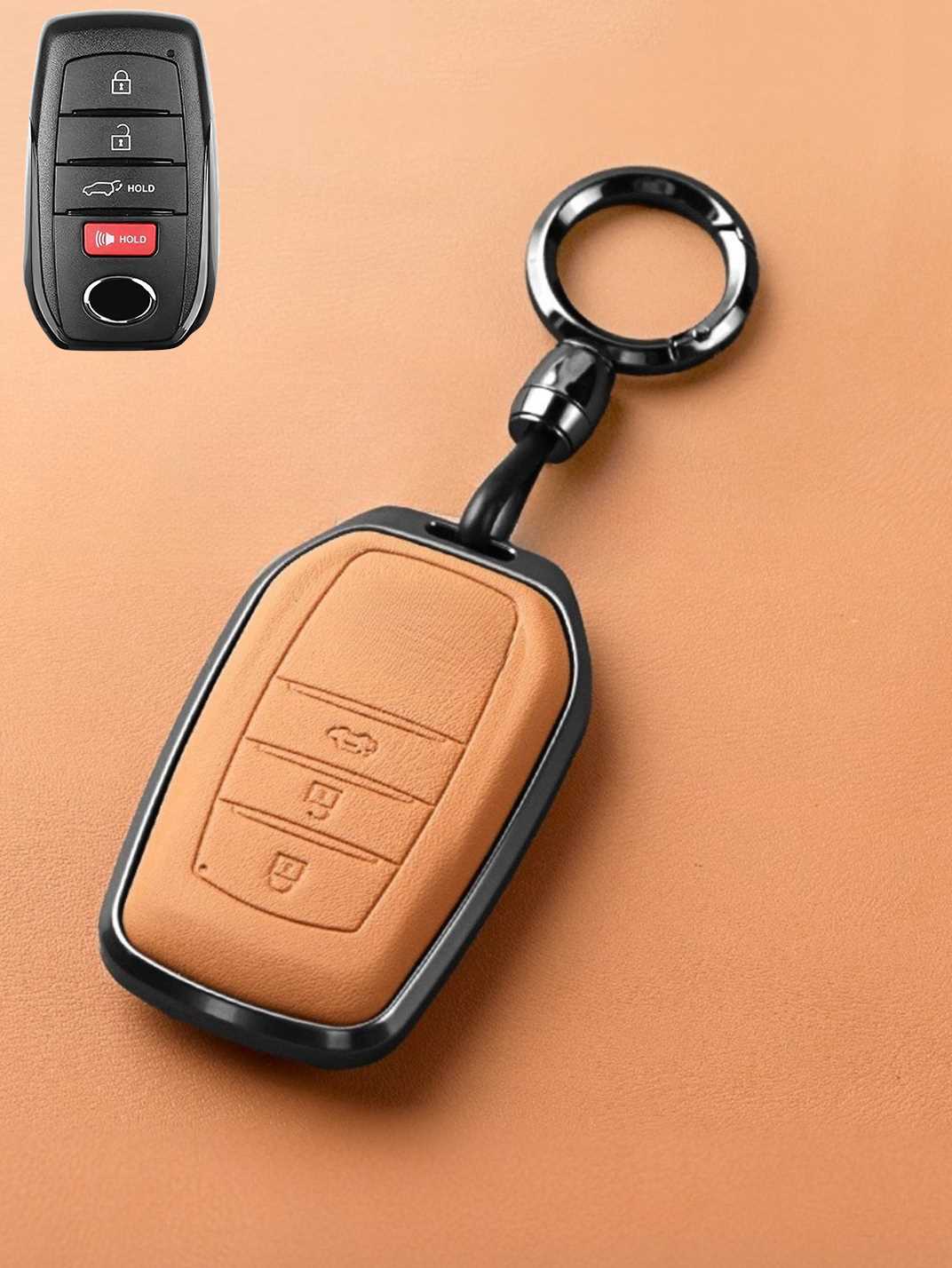 Premium Genuine Leather Toyota Key Cover