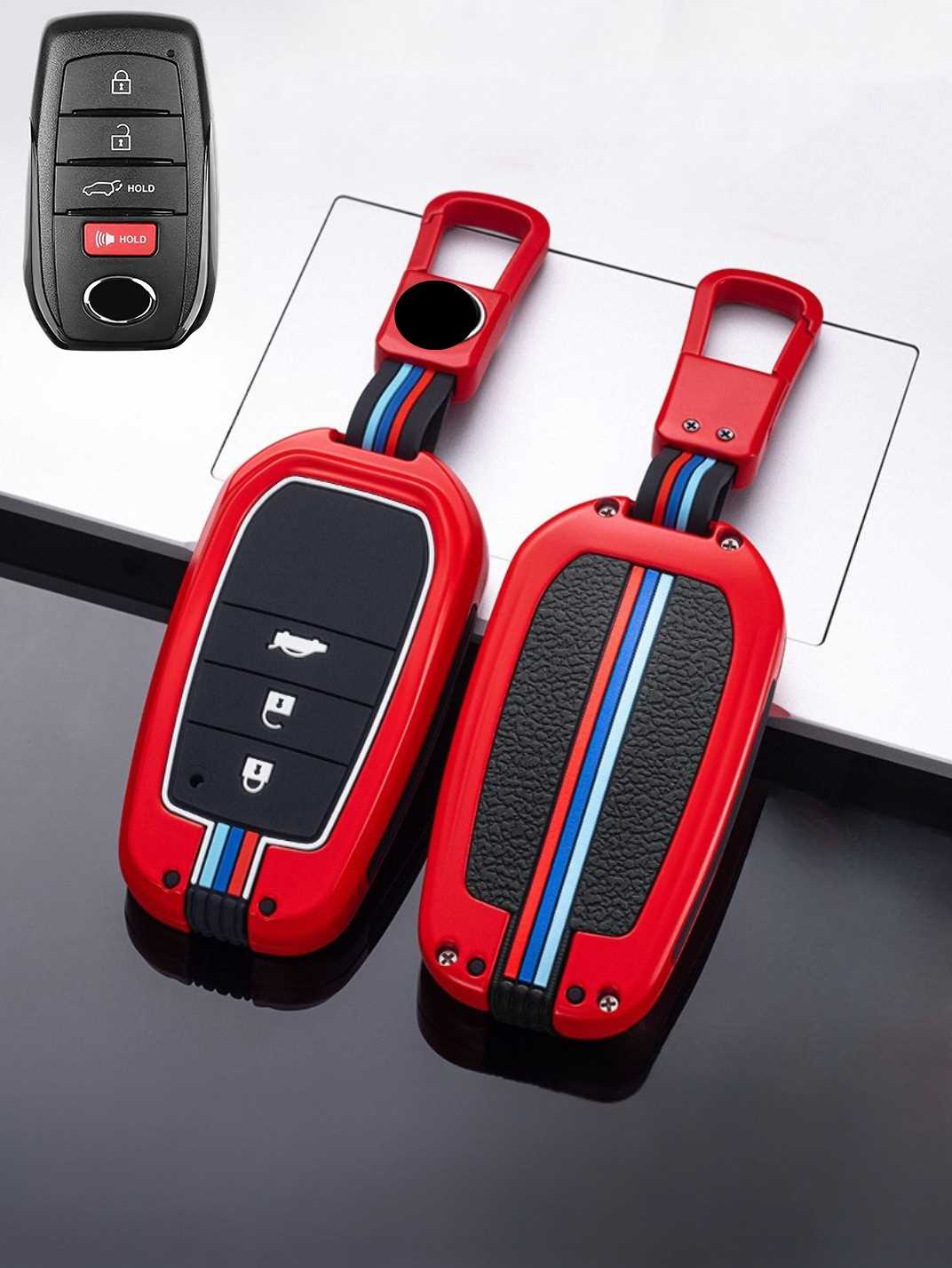 Luxury Colored Alloy Toyota Key Fob Case