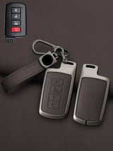Toyota Key Genuine Leather & Metal Frame