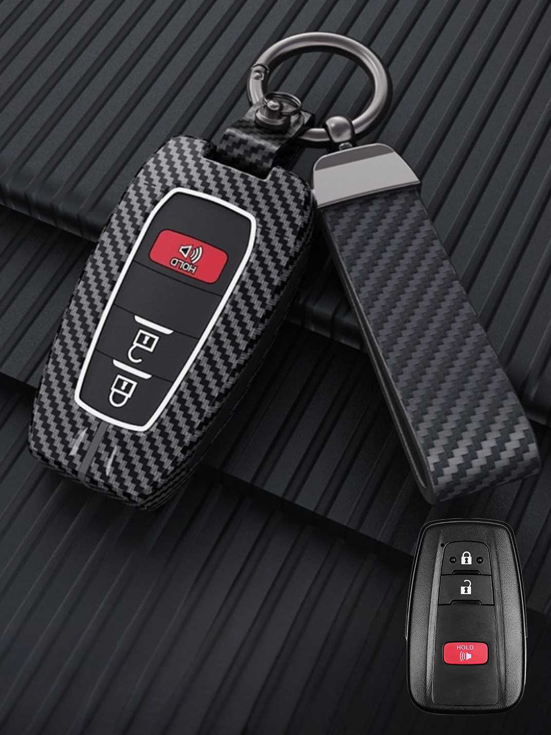 Luxury Colored Alloy Toyota Key Fob Case